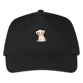 Lopi das Löwenbaby - Kinder Basecap - Schwarz - Vorne