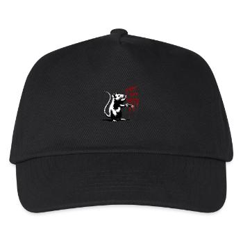Shirt Art Sucks | Rats Street Art Banksy Style - Kids’ Baseball Cap - black - Front