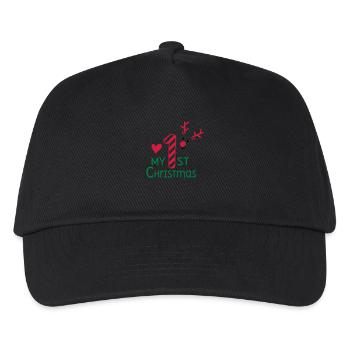 Mein erstes Weihnachten - Kinder Basecap - Schwarz - Vorne