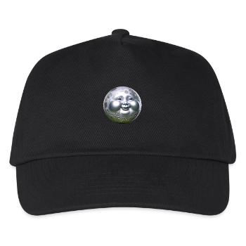 Buddha Mond - Kinder Basecap - Schwarz - Vorne