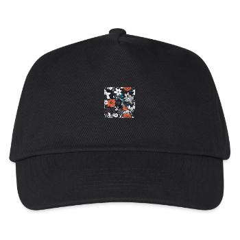 Dunkle Blüten - Kinder Basecap - Schwarz - Vorne