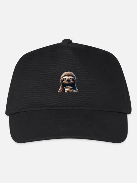 Sloth-Time - Kinder Basecap - Schwarz