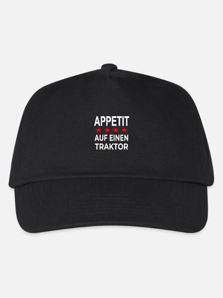 Traktor - Kinder Basecap - Schwarz