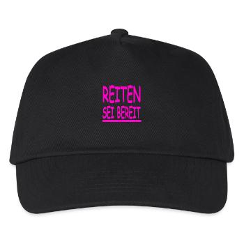 Reiten - Kinder Basecap - Schwarz - Vorne