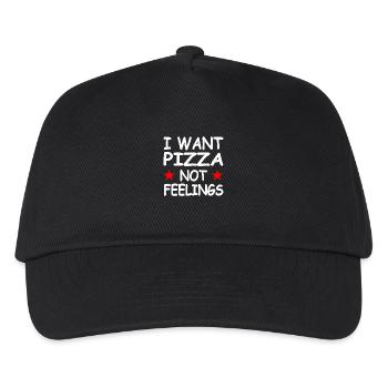 Pizza - Kids’ Baseball Cap - black - Front