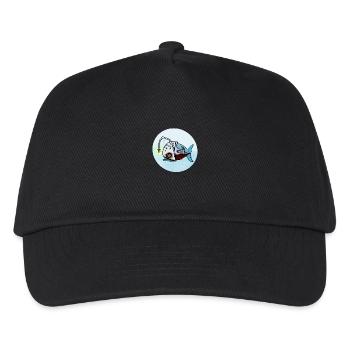 Leuchtfisch Unterwasserlamp - Kinder Basecap - Schwarz - Vorne