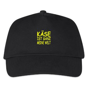 Käse - Kinder Basecap - Schwarz - Vorne