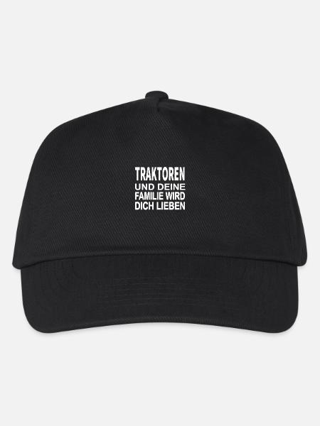 Traktor - Kinder Basecap - Schwarz