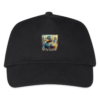 Bath Duck Black Surreal Abstract - Kids’ Baseball Cap - black - Front