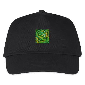 Schlange - Kinder Basecap - Schwarz - Vorne
