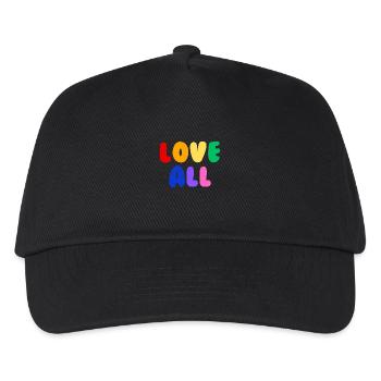 Love all Pride - Kinder Basecap - Schwarz - Vorne