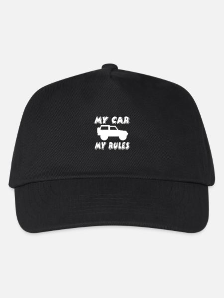 Auto - Kinder Basecap - Schwarz
