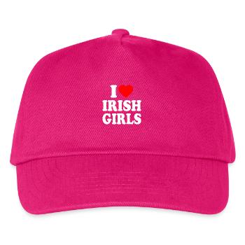 I love irish girls - Kinder Basecap - Fuchsia - Vorne