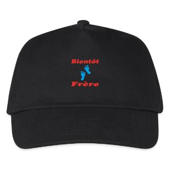 Soon to be a brother - Kids’ Baseball Cap - black - Front