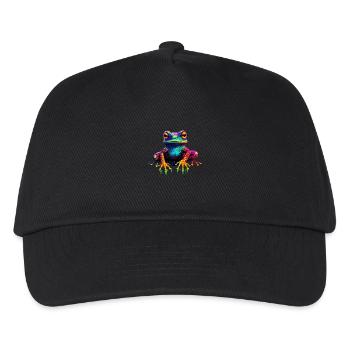 Neon Frog - Kids’ Baseball Cap - black - Front