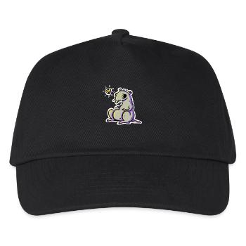 Rat affamé - Casquette de baseball Enfant - noir - Devant