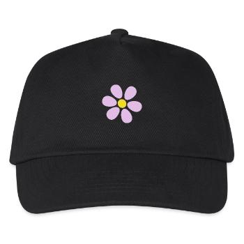 Flower pastel flower flowers pastel flowers lilac - Kids’ Baseball Cap - black - Front