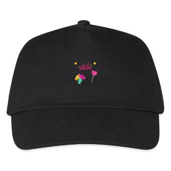 süße Träume - Kinder Basecap - Schwarz - Vorne