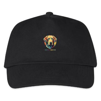 Vintage Hund bester Hundebesitzer - Kinder Basecap - Schwarz - Vorne