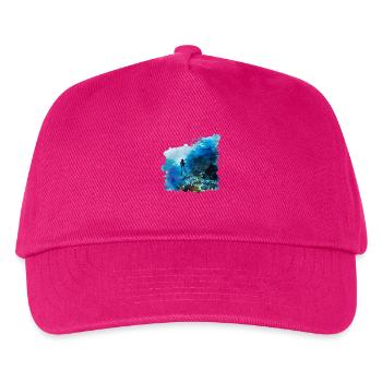 Schwerelos gleiten beim Tauchen - Kinder Basecap - Fuchsia - Vorne