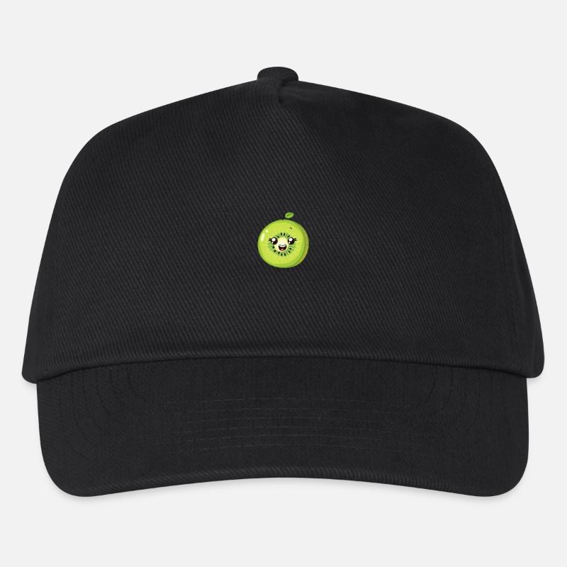 Charmant kiwi dans le style de dessin animé vert - Casquette de baseball Enfant - noir