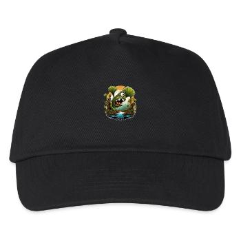 Wild angry carnivorous plant - Kids’ Baseball Cap - black - Front
