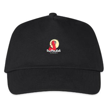 The moon calf logo in white - Kids’ Baseball Cap - black - Front