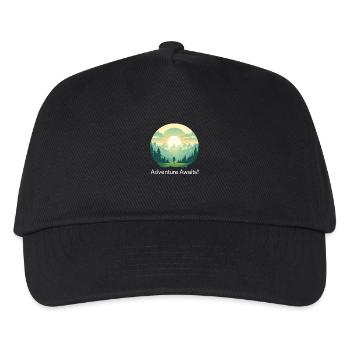 Adventure Awaits - Kinder Basecap - Schwarz - Vorne