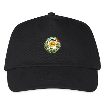 Down to Earth - Kids’ Baseball Cap - black - Front