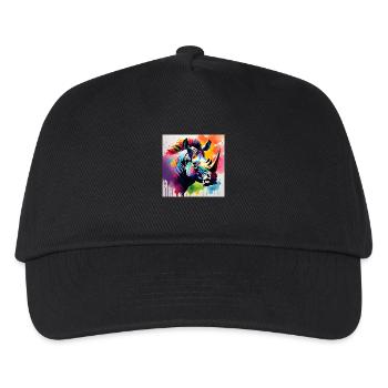 Rhinoceros - Kids’ Baseball Cap - black - Front