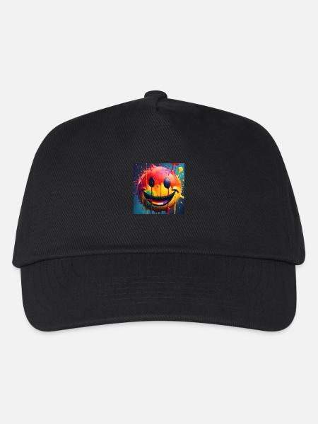 Smile - Kinder Basecap - Schwarz