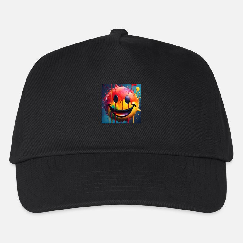 Smile - Kinder Basecap - Schwarz