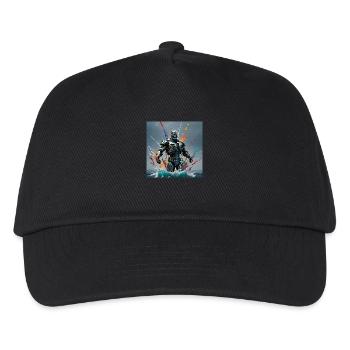 Robot colored - Kids’ Baseball Cap - black - Front