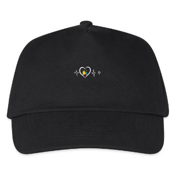 Heartbeat Travel Suitcase - Kids’ Baseball Cap - black - Front