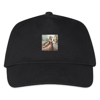 Schmetterlings-Fee. - Kinder Basecap - Schwarz - Vorne