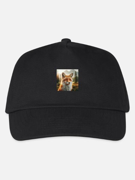 Fuchs - Kinder Basecap - Schwarz