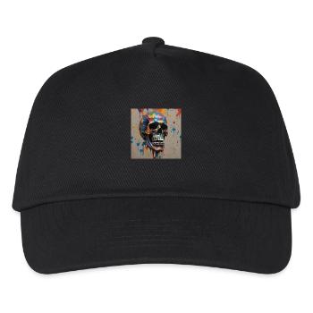 Skull 2 - Kinder Basecap - Schwarz - Vorne