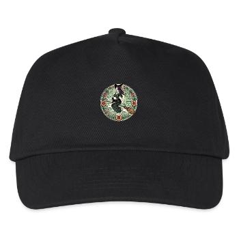 Halloween-Hexe - Kinder Basecap - Schwarz - Vorne