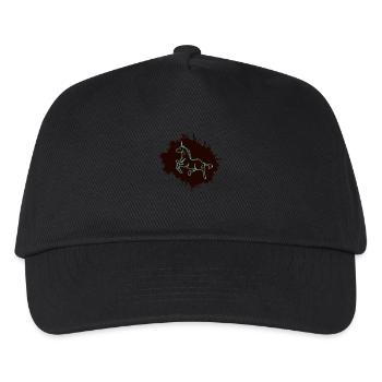 unicorn klecks - Kinder Basecap - Schwarz - Vorne