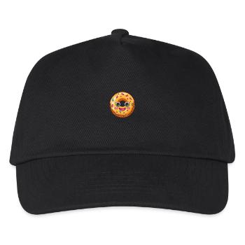 Donut with sunglasses - Kids’ Baseball Cap - black - Front
