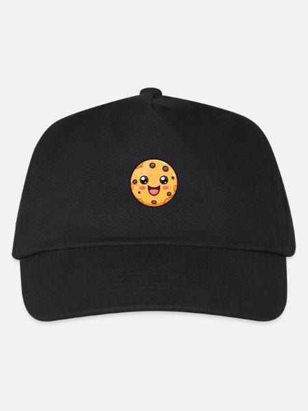 Lustiger Keks Comic - Kinder Basecap - Schwarz