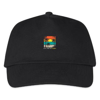 Ich kann nicht Urlaub machen - Kinder Basecap - Schwarz - Vorne