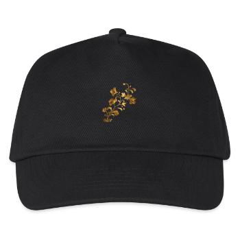 Swirling vines and flowers - Kids’ Baseball Cap - black - Front