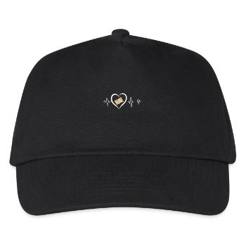 Heartbeat Treasure Map - Kids’ Baseball Cap - black - Front
