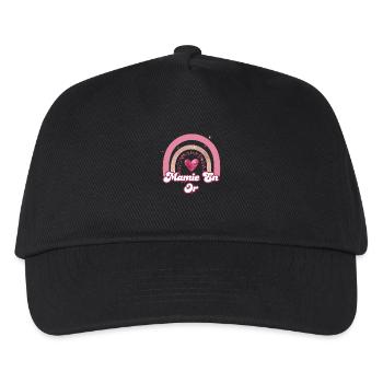 Rose Rainbow Gold Granny - Granny Geschenk - Kinder Basecap - Schwarz - Vorne