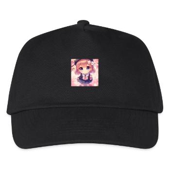 Anime Japanische Manga - Kinder Basecap - Schwarz - Vorne