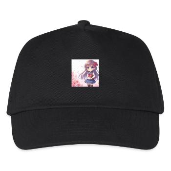 Anime Japanische Manga - Kinder Basecap - Schwarz - Vorne