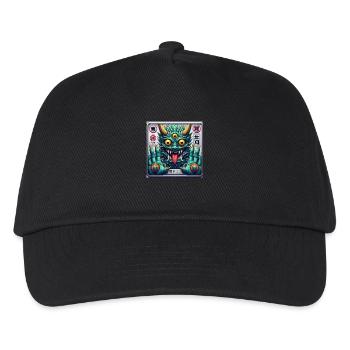 Japanisches Drachenmonster - Kinder Basecap - Schwarz - Vorne