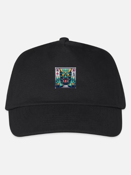 Japanisches Drachenmonster - Kinder Basecap - Schwarz