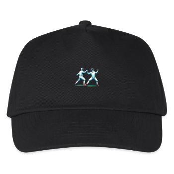 Eleganter Fechter, edler Sport - Kinder Basecap - Schwarz - Vorne